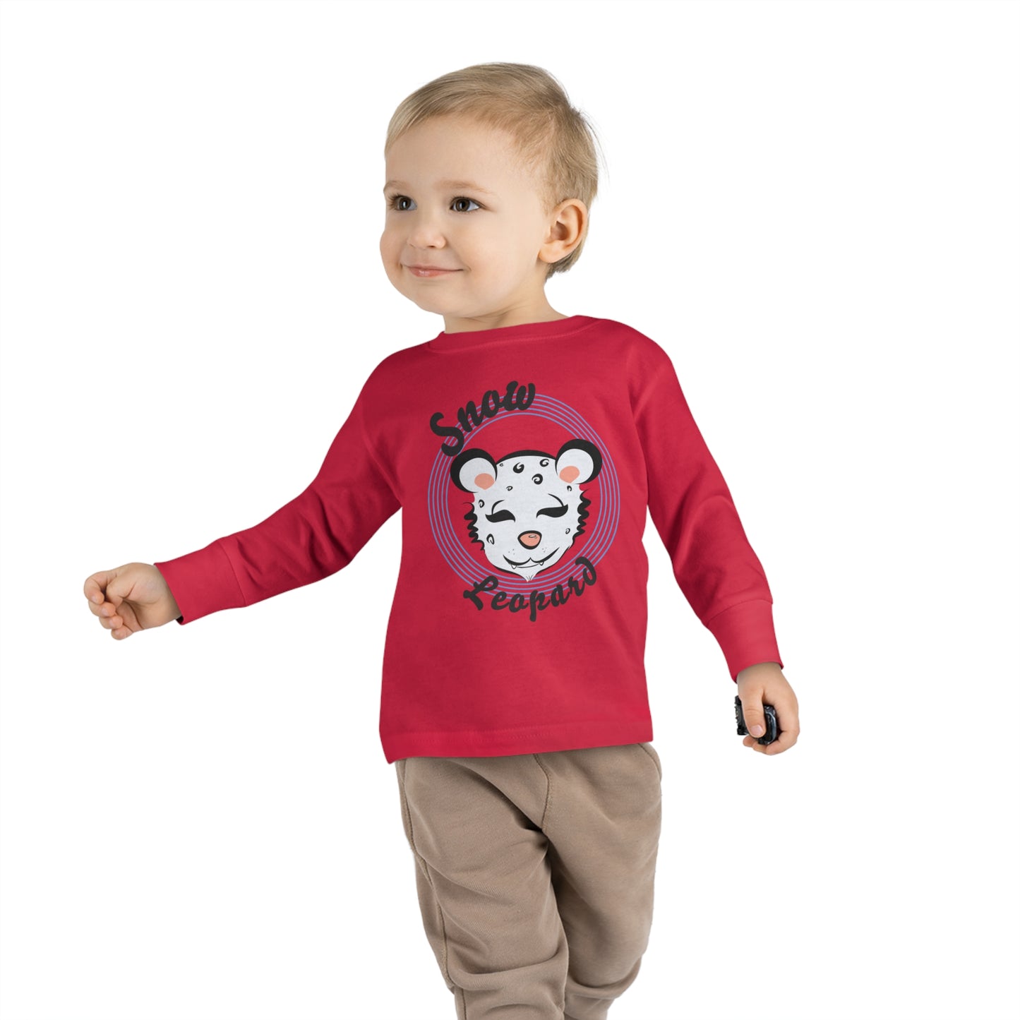 Snow Leopard Toddler Long Sleeve Tee