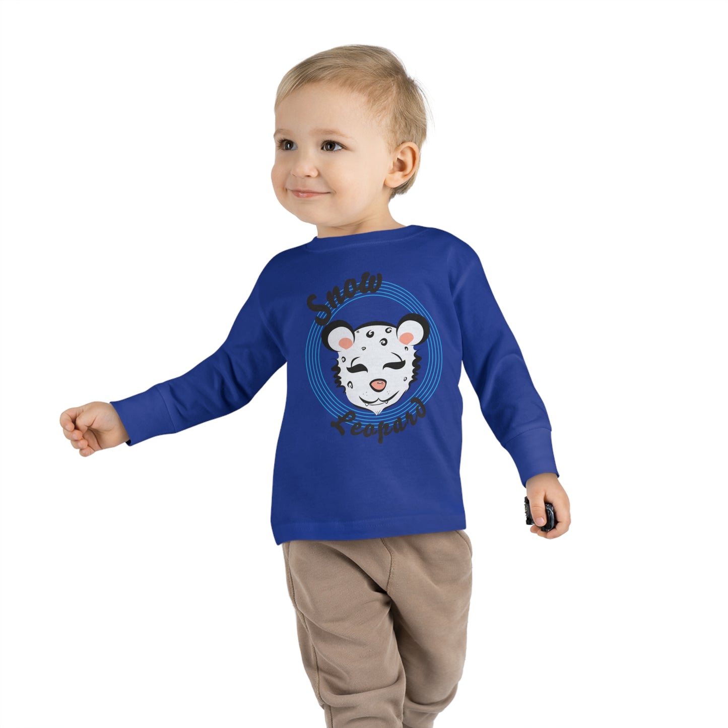 Snow Leopard Toddler Long Sleeve Tee
