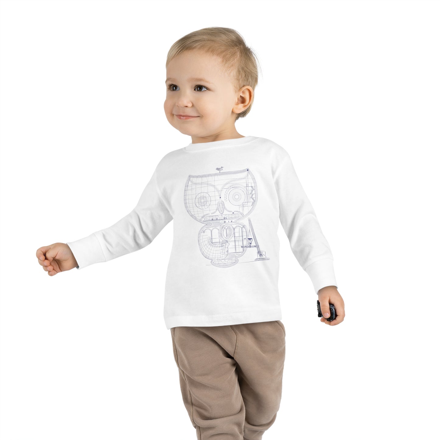 Owl Architecture Toddler Long Sleeve Tee