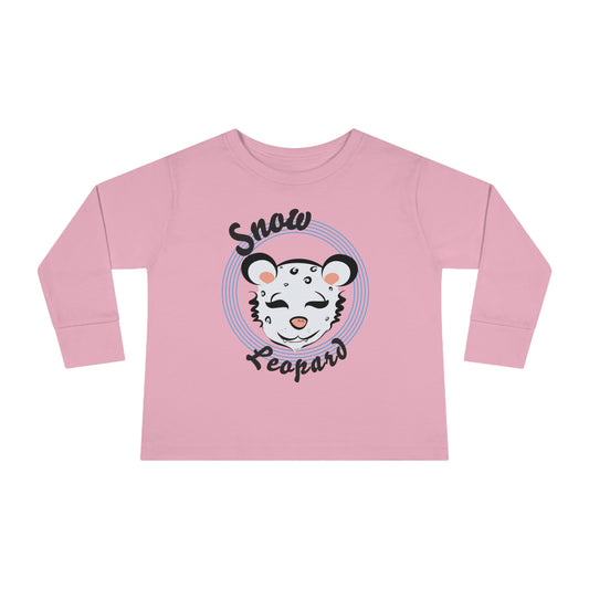Snow Leopard Toddler Long Sleeve Tee