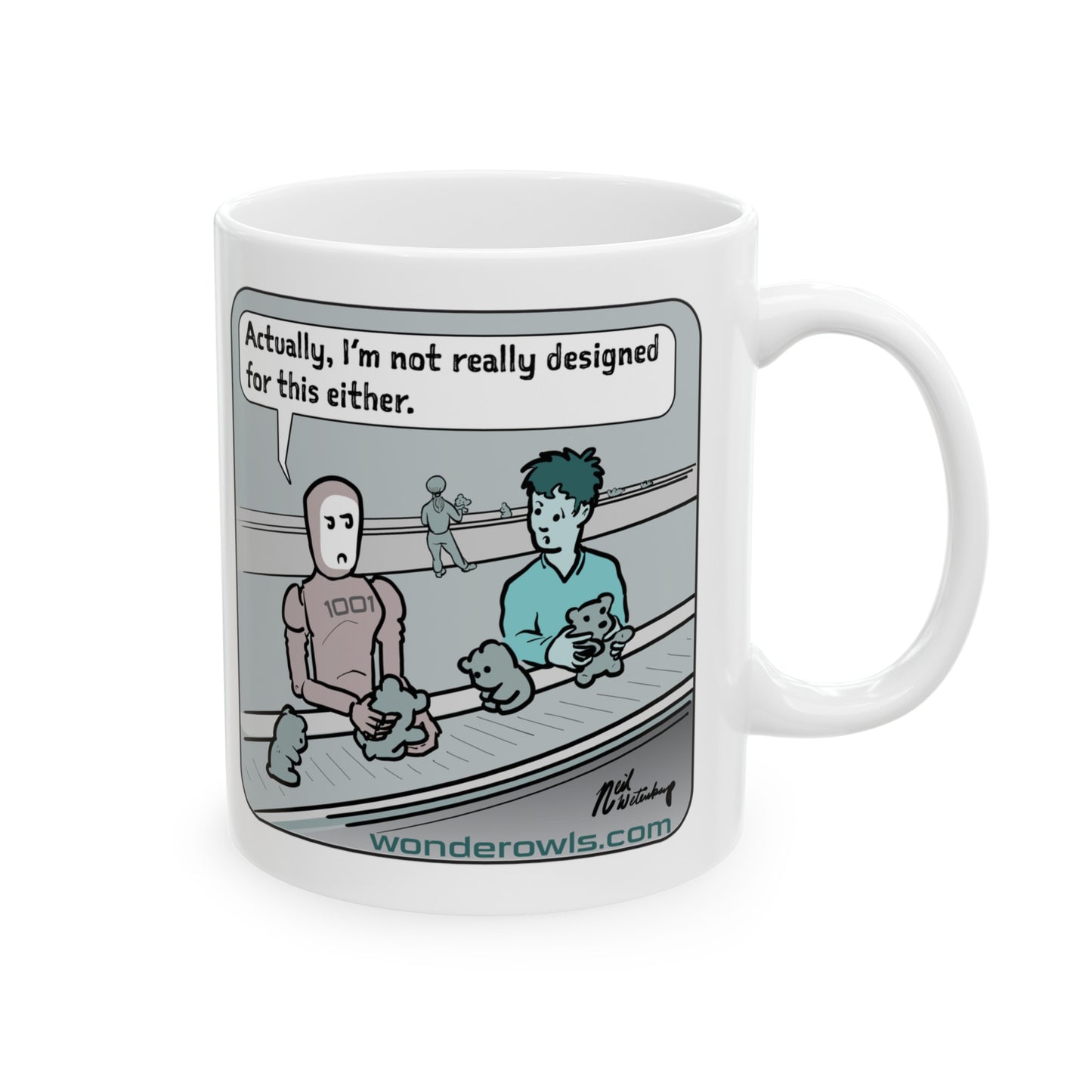 Design Better Cartoon Ceramic Mug, (11oz, 15oz)