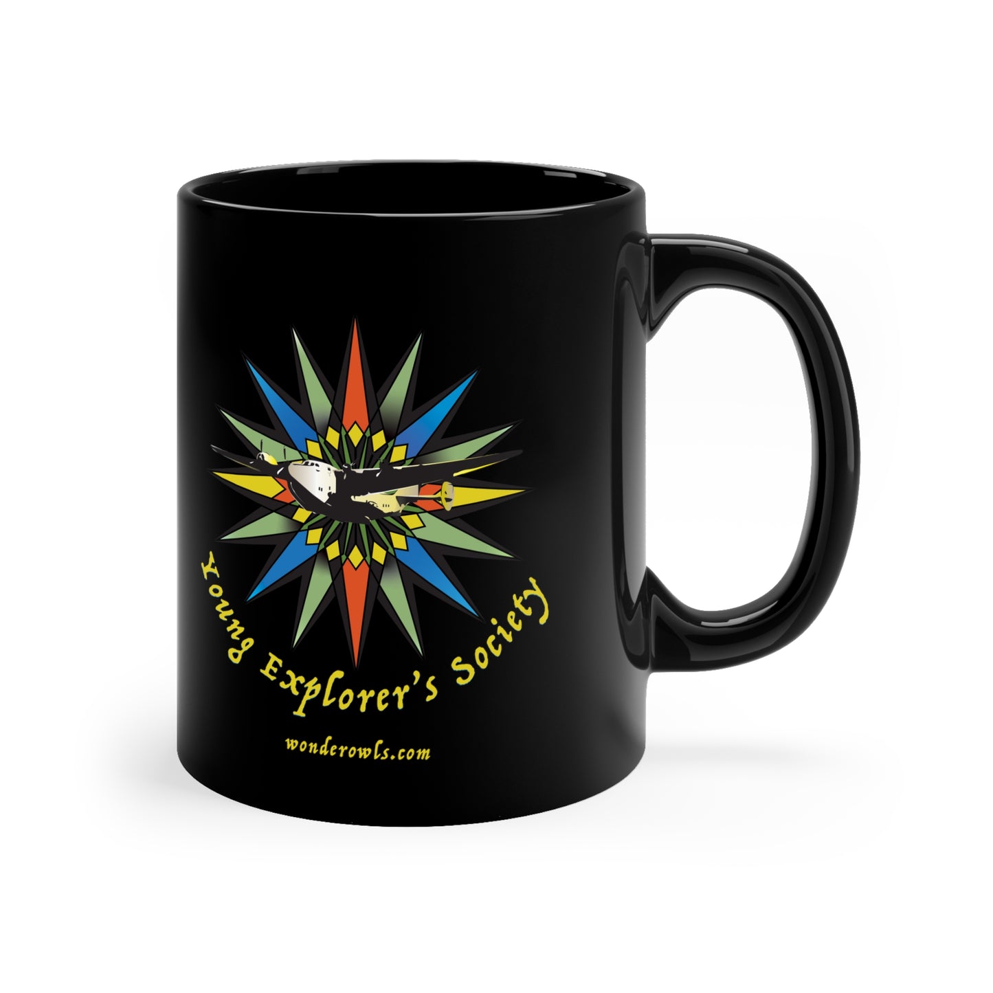 Young Explorers' Society 11oz Black Mug