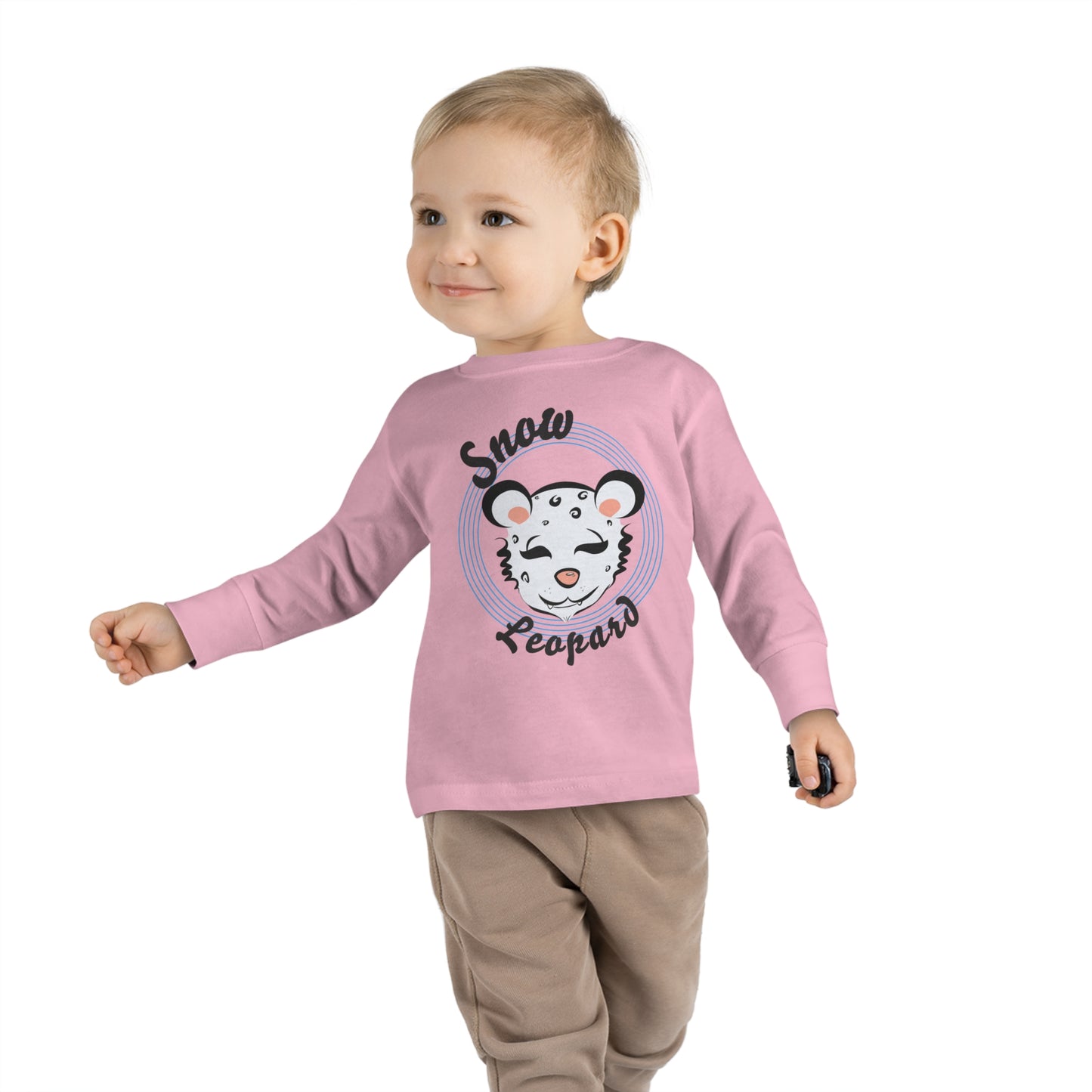 Snow Leopard Toddler Long Sleeve Tee