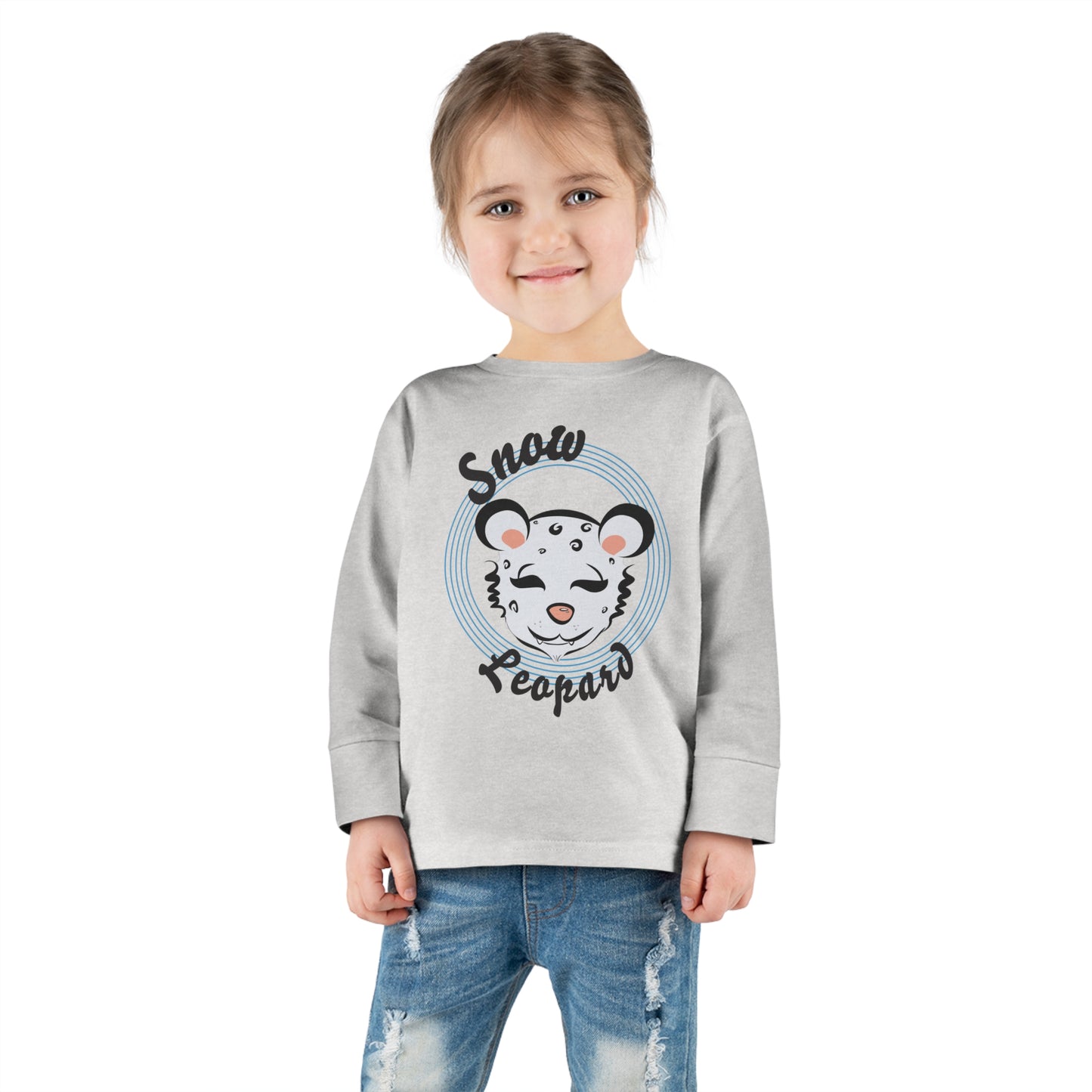 Snow Leopard Toddler Long Sleeve Tee