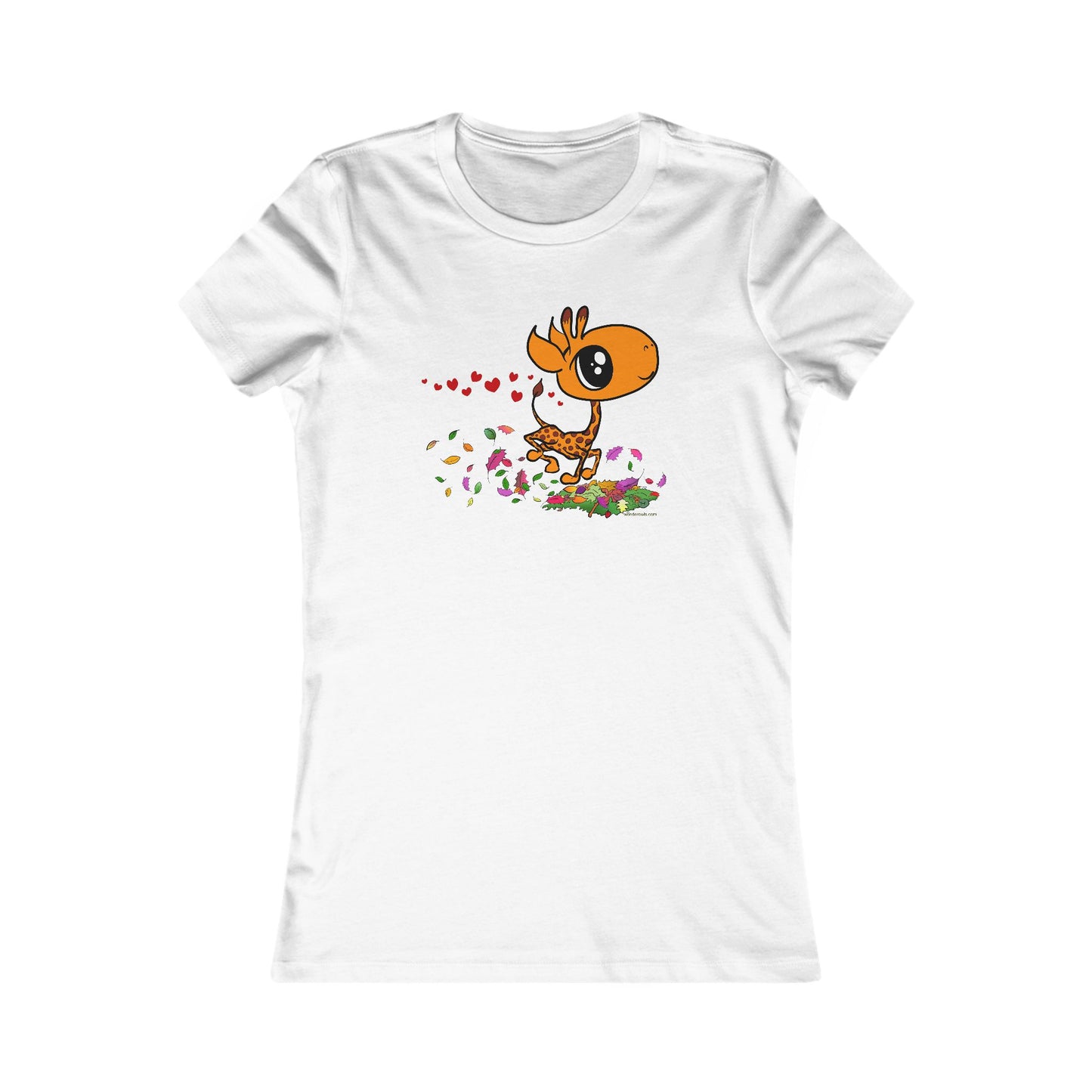 Giraffe in Love Cute Women's T