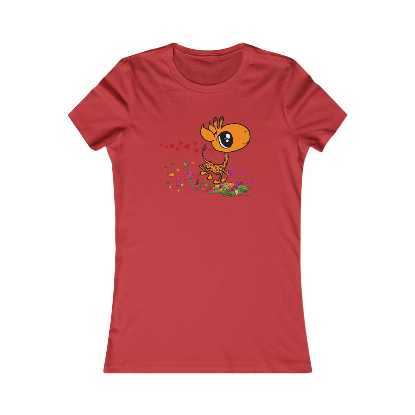Giraffe in Love Cute Women's T