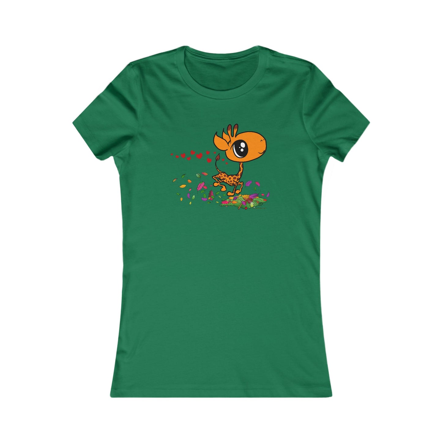 Giraffe in Love Cute Women's T