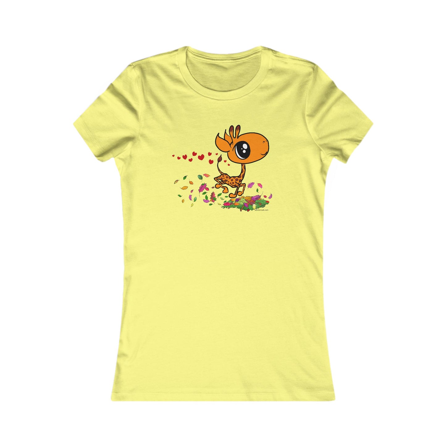 Giraffe in Love Cute Women's T