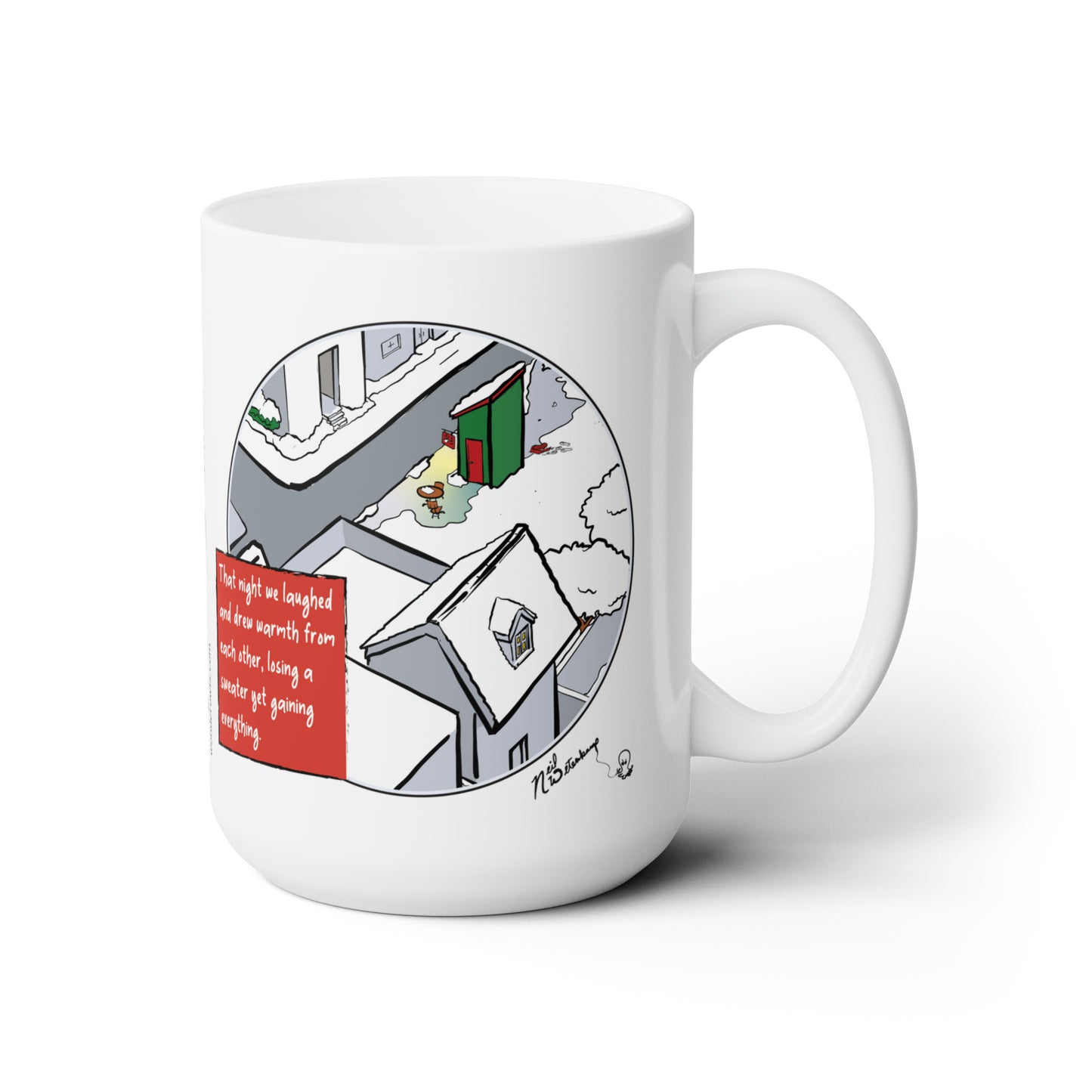 Heartwarming Mug by Inker "Across Town" - 15 oz Ceramic Mug