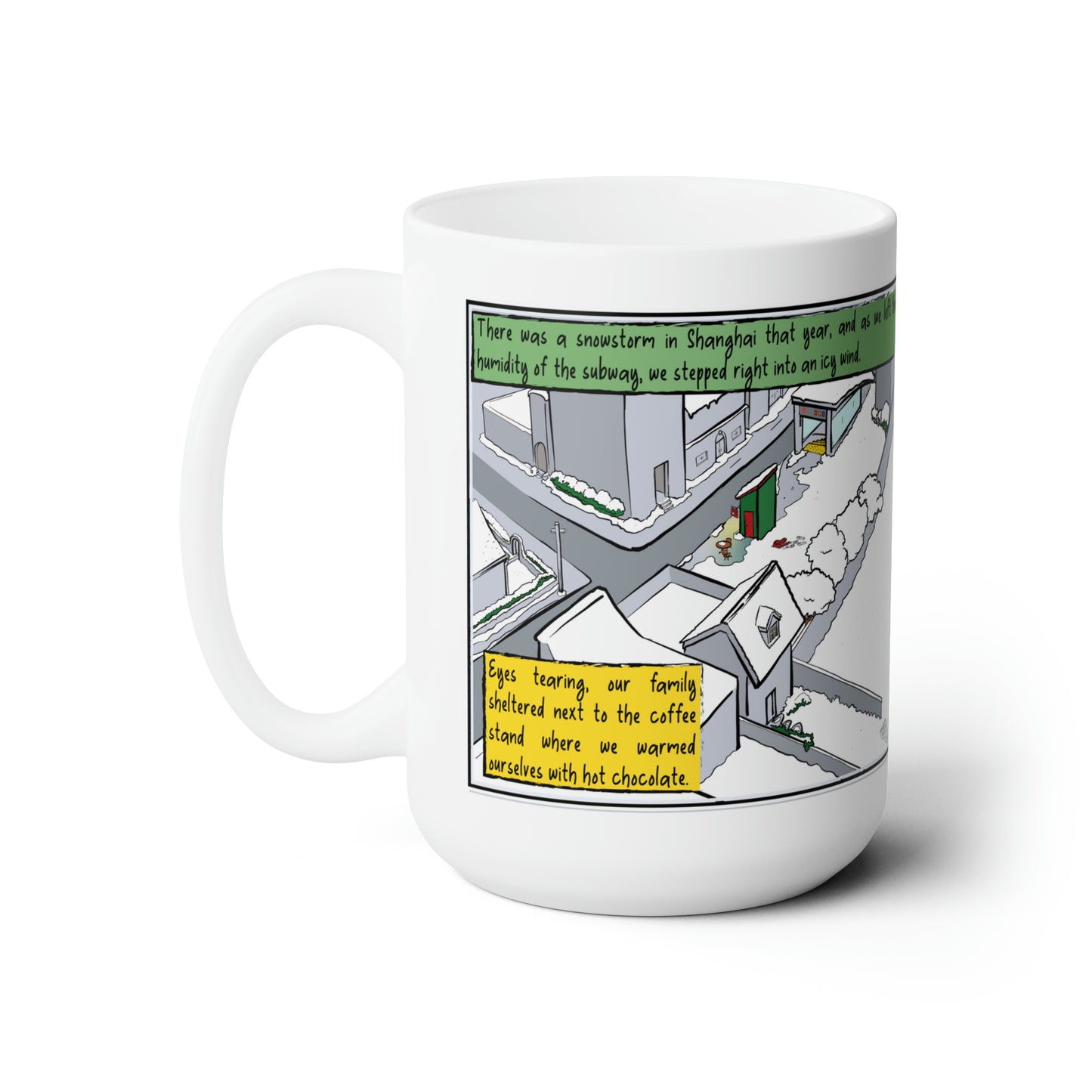 Heartwarming Mug by Inker "Across Town" - 15 oz Ceramic Mug