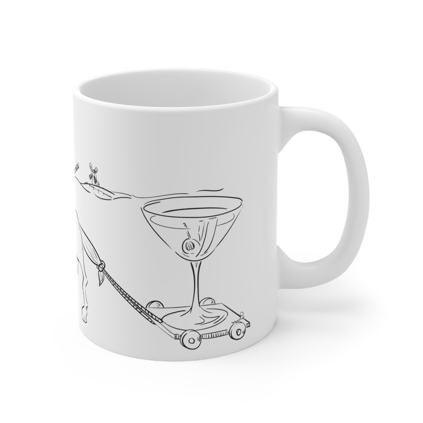 Tilting at Gin Mills 11oz Mug by Inker