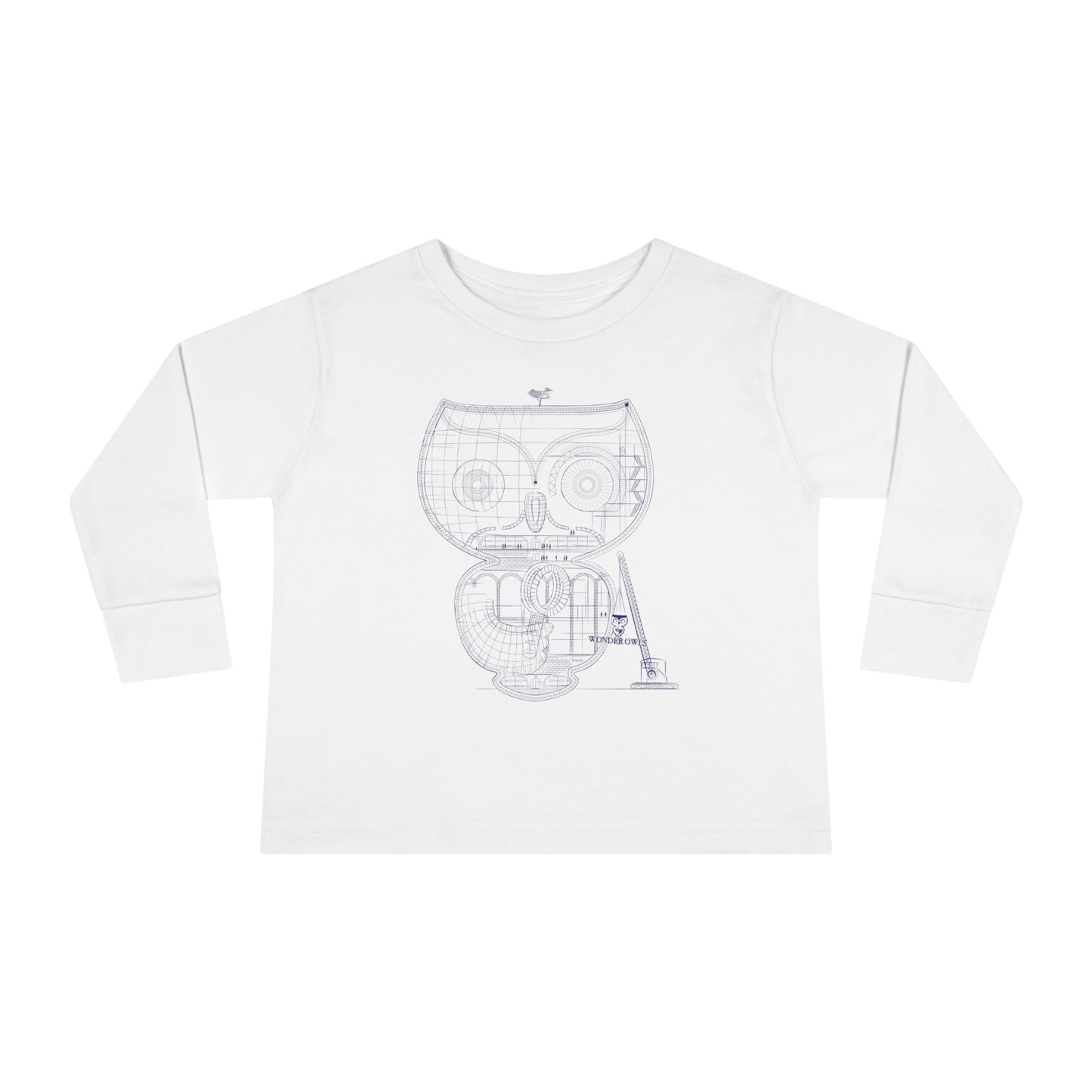 Owl Architecture Toddler Long Sleeve Tee