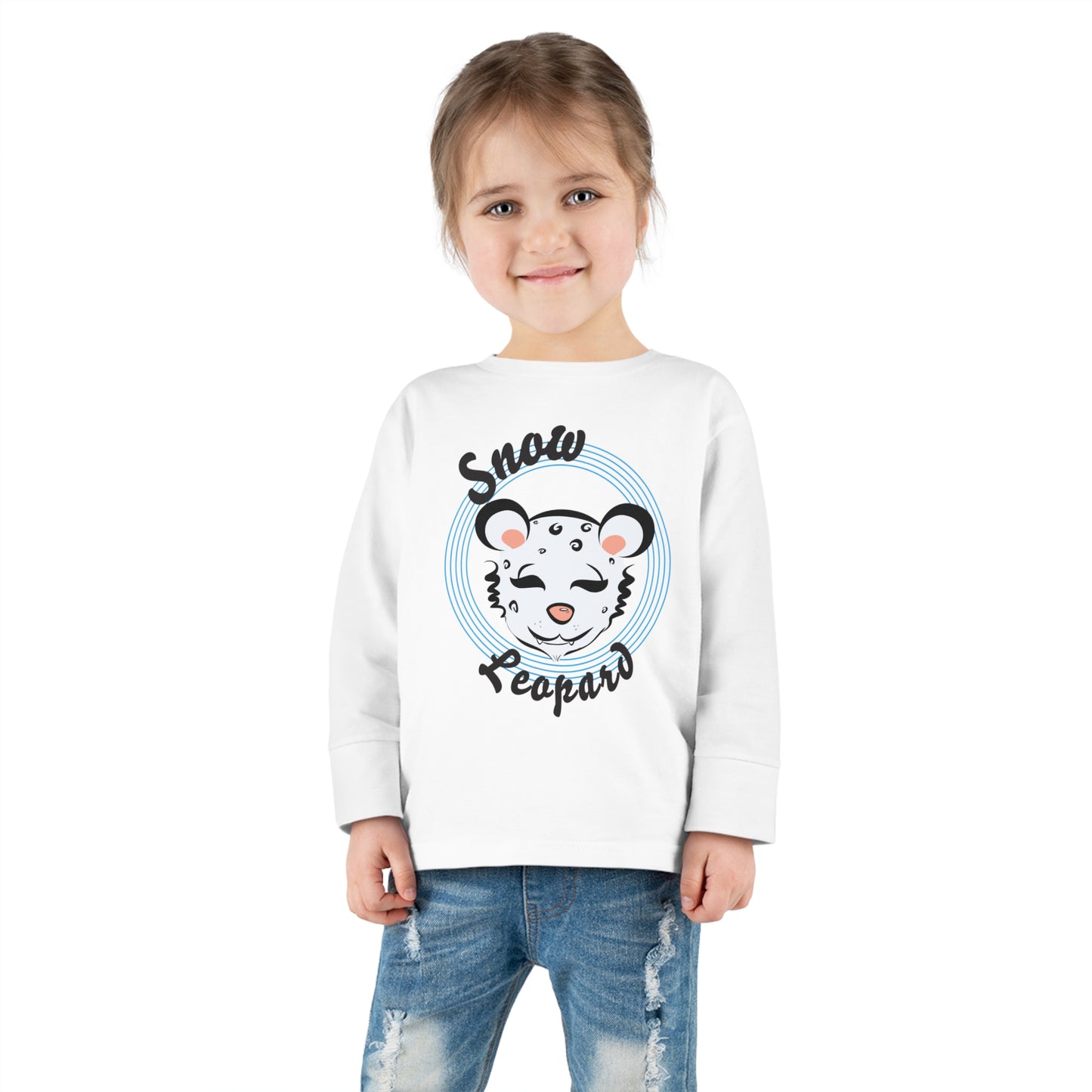 Snow Leopard Toddler Long Sleeve Tee