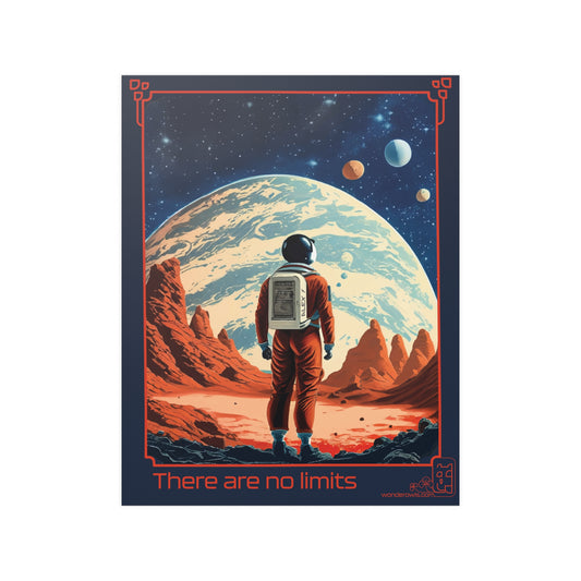 There Are No Limits Poster, Satin Posters (210gsm)
