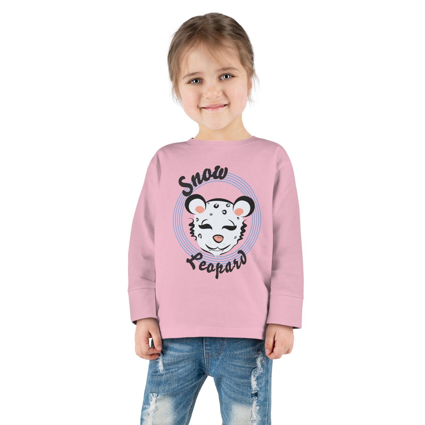 Snow Leopard Toddler Long Sleeve Tee