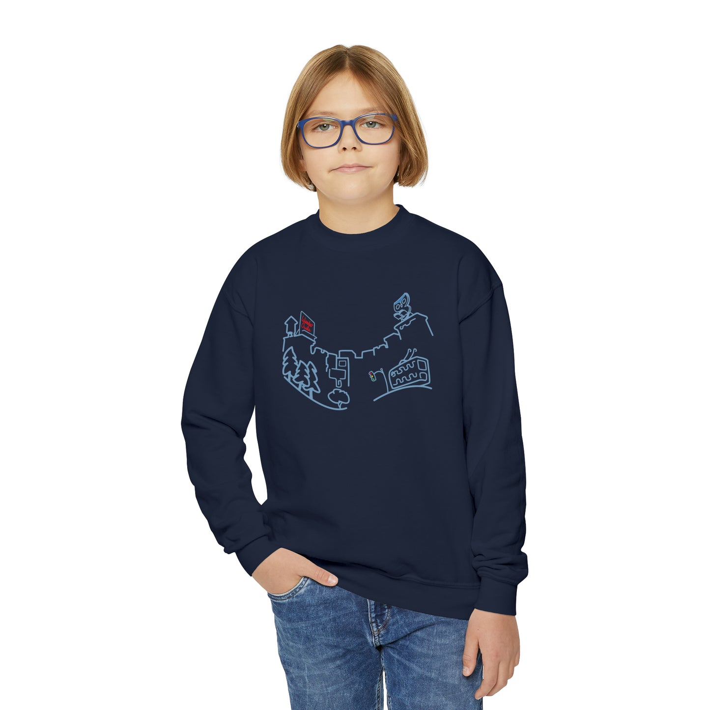 Zipline Puff City Crewneck Sweatshirt