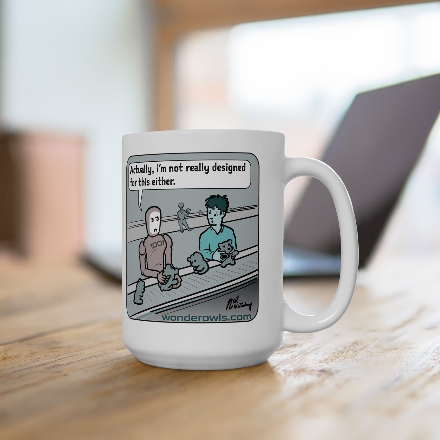 Design Better Cartoon Ceramic Mug, (11oz, 15oz)