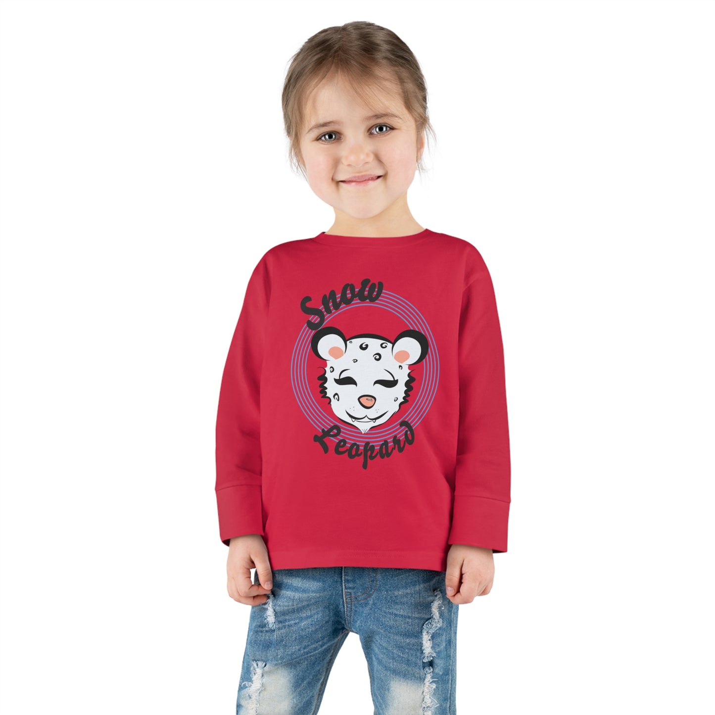 Snow Leopard Toddler Long Sleeve Tee