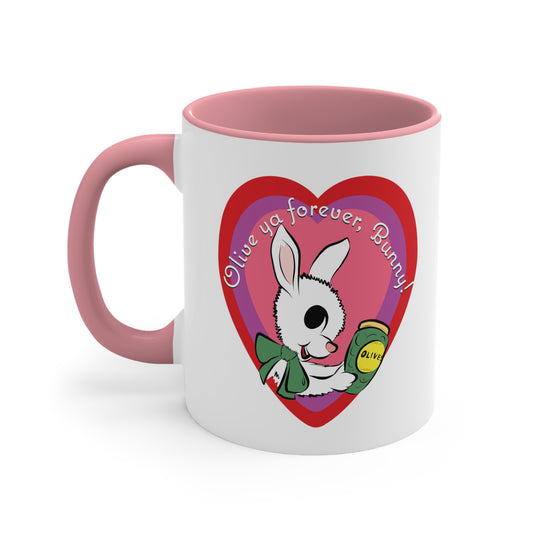 Sweet Bunny Olive Ya Accent Coffee Mug, 11oz