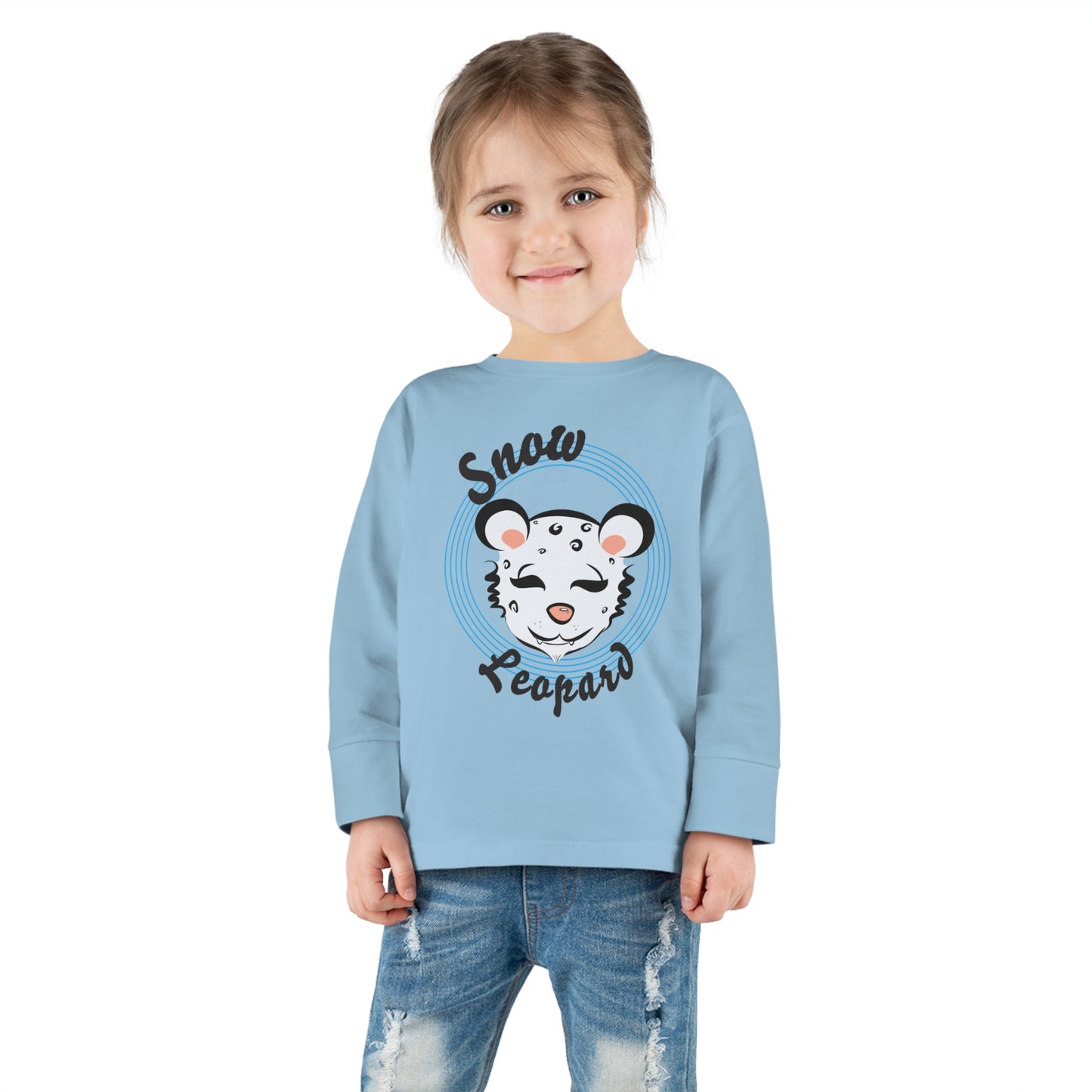 Snow Leopard Toddler Long Sleeve Tee