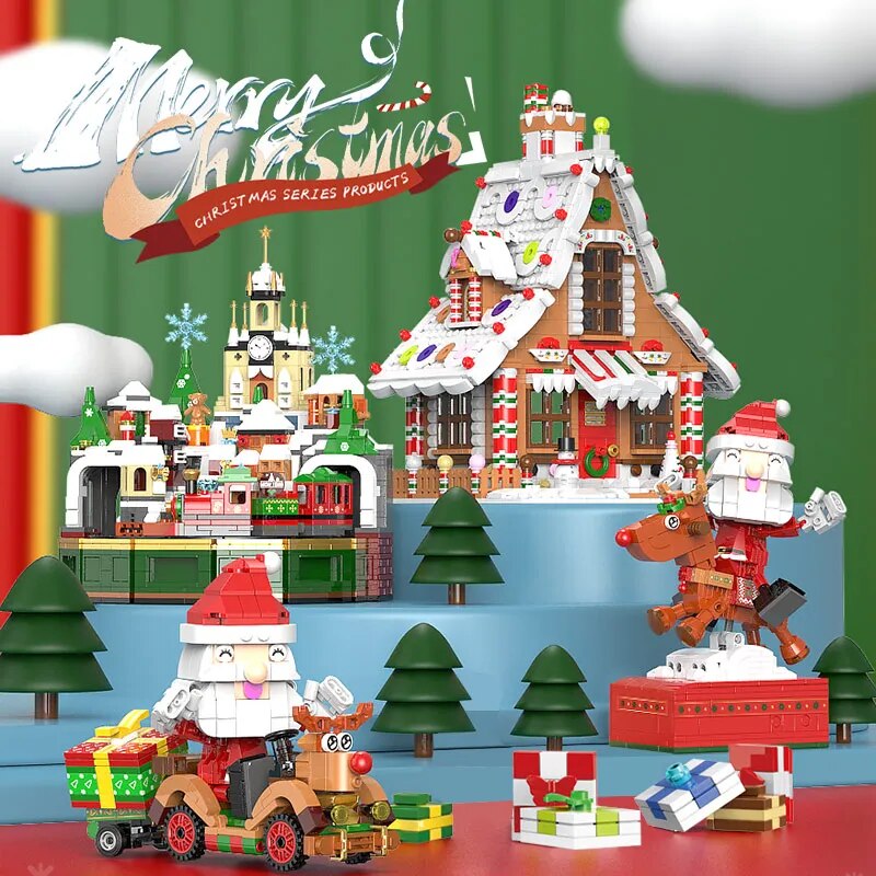 Christmas Building Block Sets - 4 to Choose From!