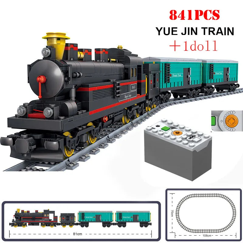 KAZI Train Sets with Buildable Blocks and Remote Control! (Many Trains Styles Available!)