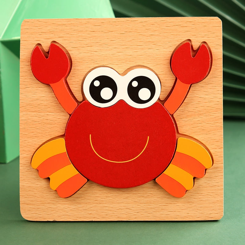 Montessori Wooden Toddler Puzzles, Many Styles