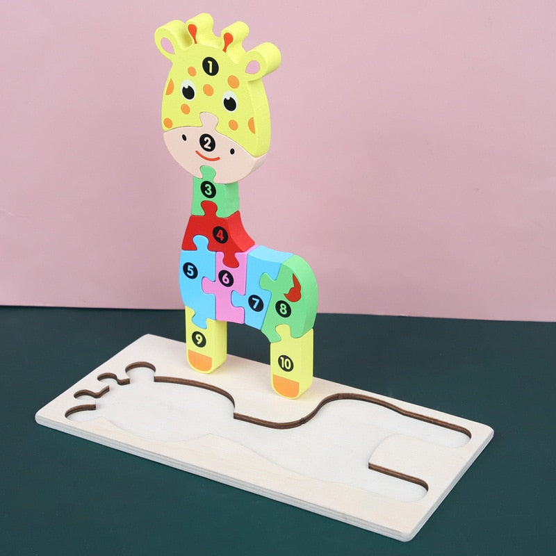 Montessori Wooden Toddler Puzzles, Many Styles