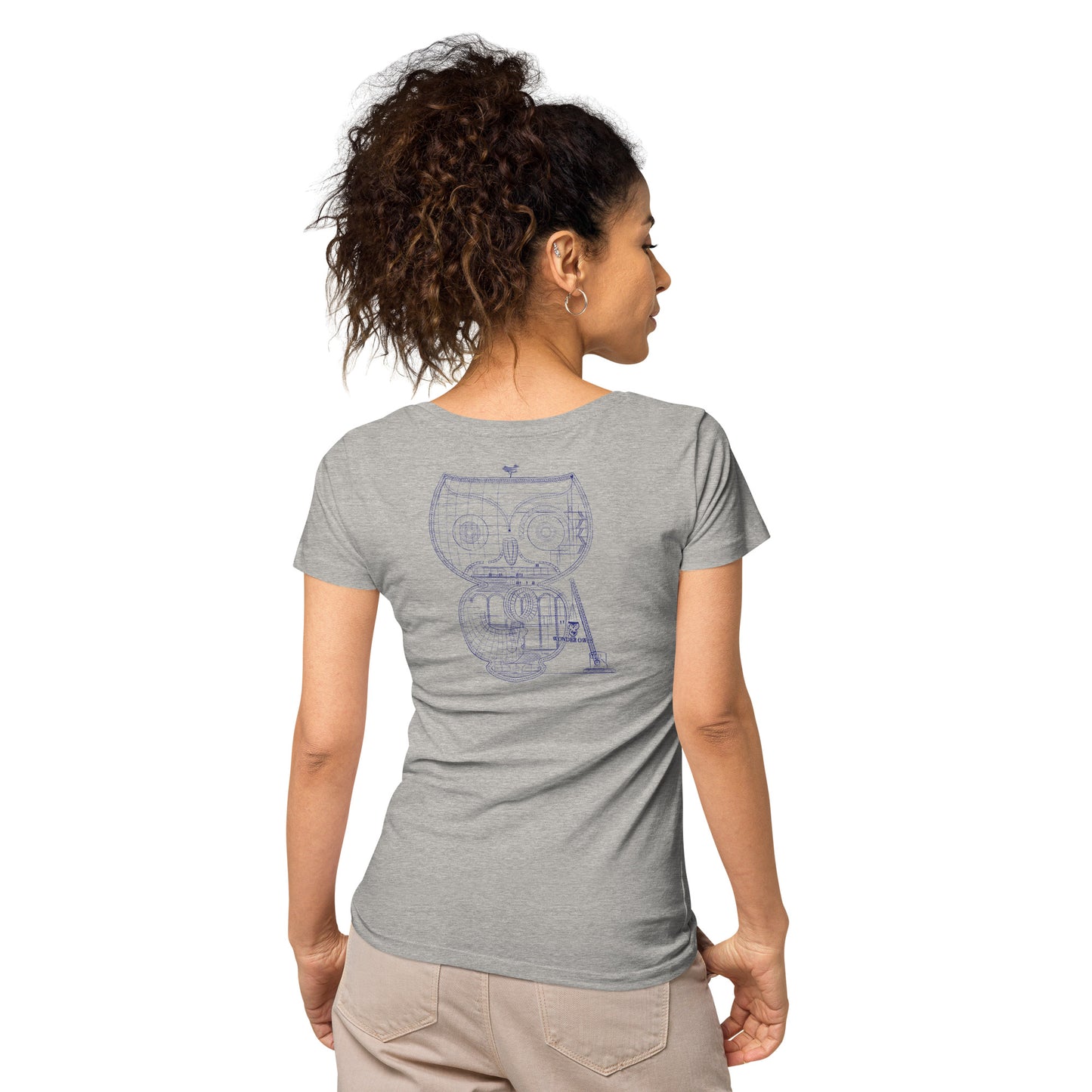 I Love You Owl Architecture  Women’s Basic Organic T-shirt