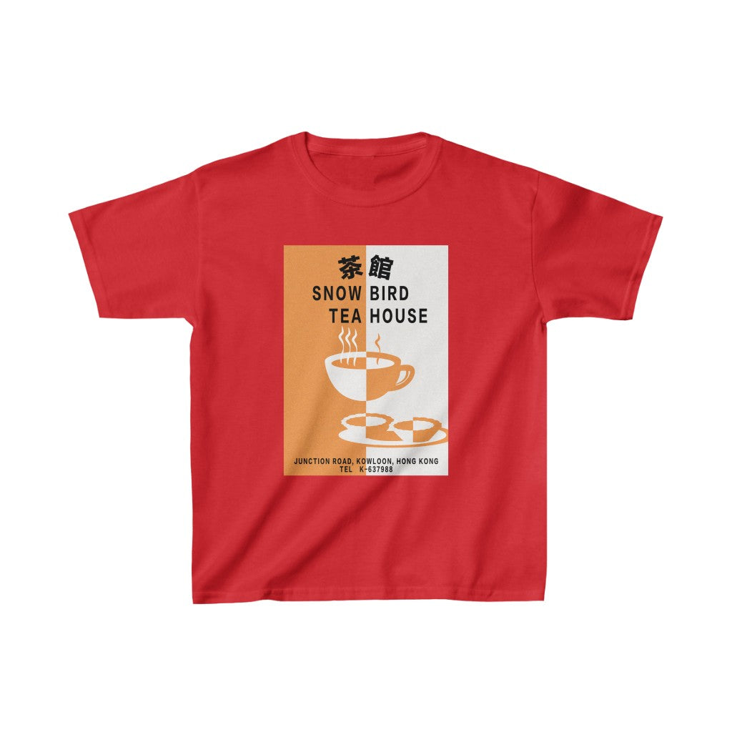 Snow Bird Teahouse Kids Heavy Cotton Tee