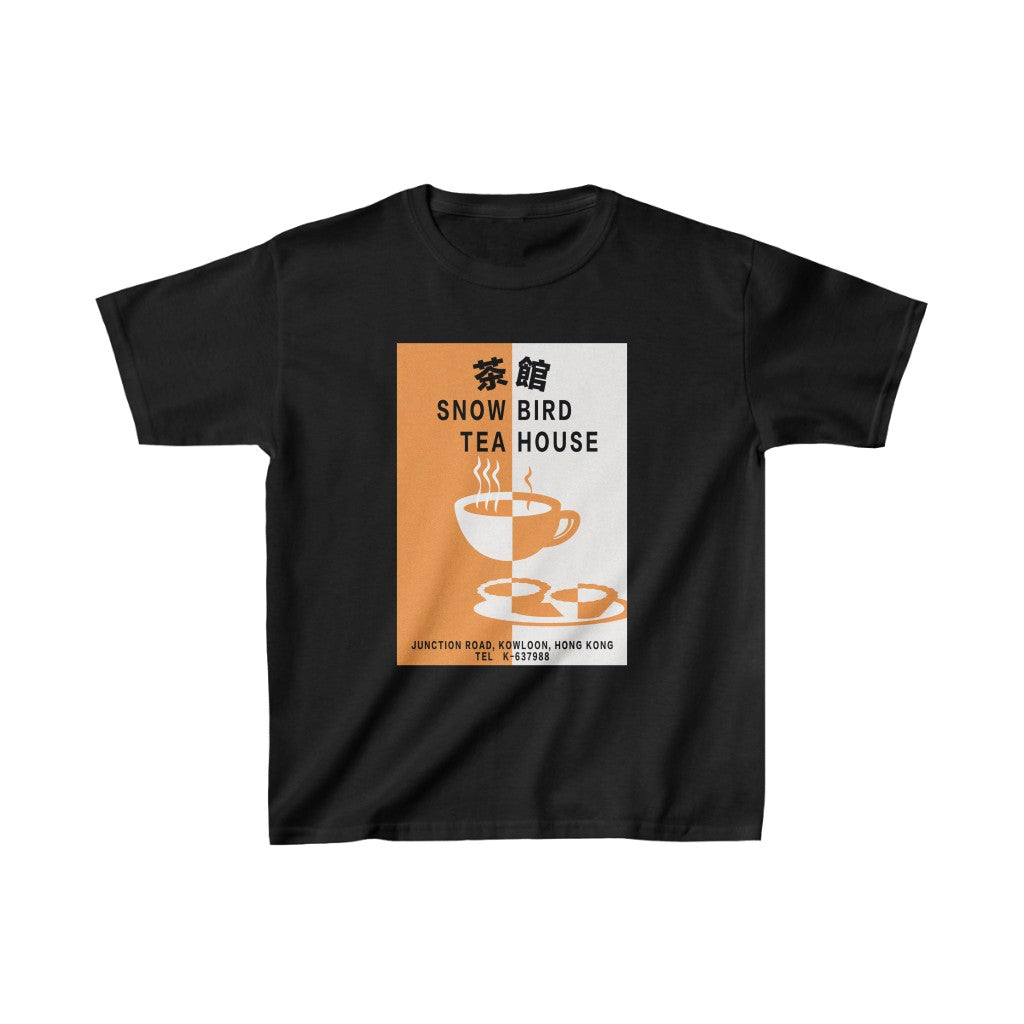 Snow Bird Teahouse Kids Heavy Cotton Tee