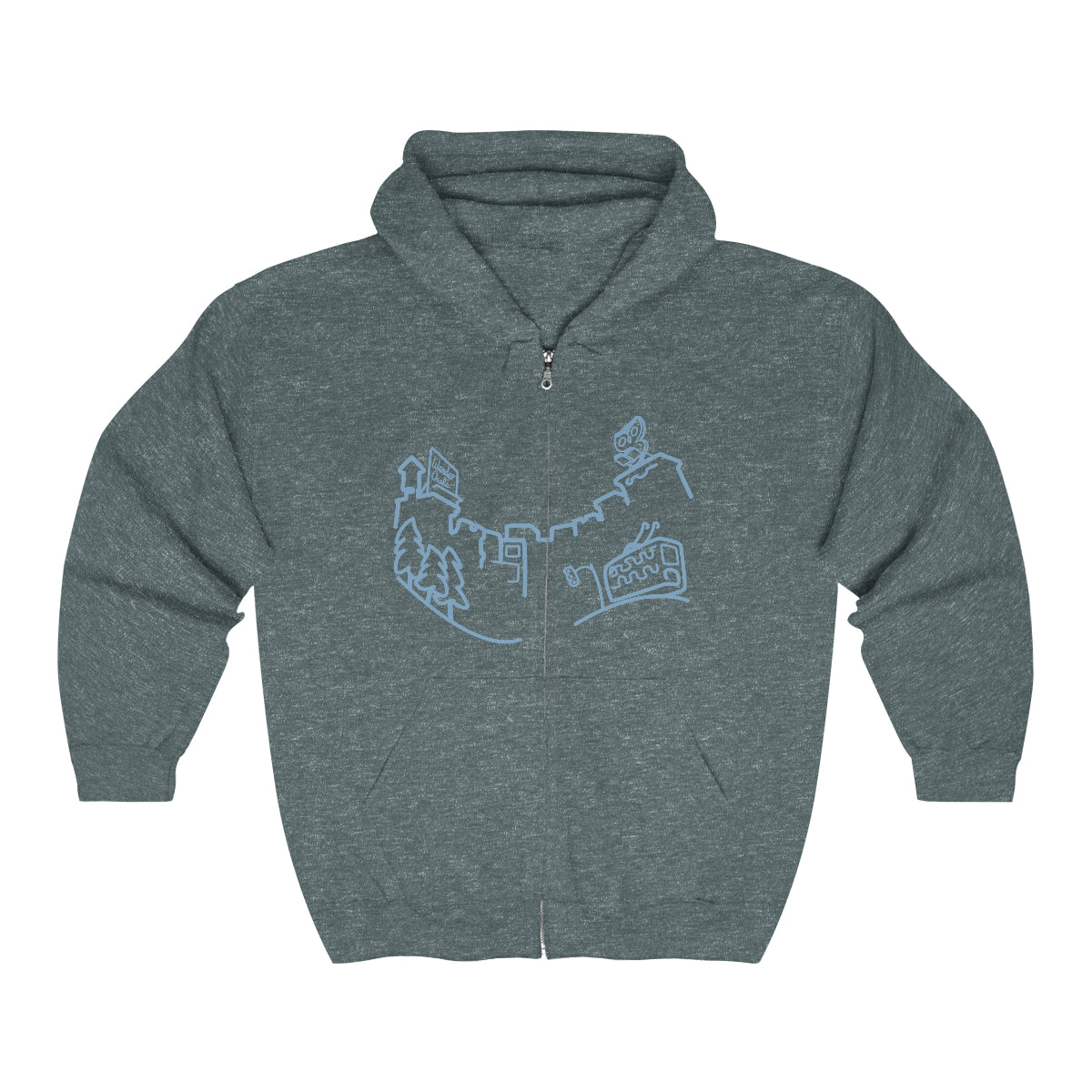 Cityline Full Puff Heavy Blend™ Full Zip Hooded Sweatshirt (3 Colors)