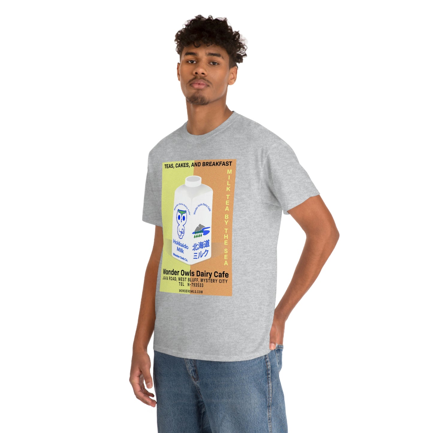 Wonder Owls Dairy Cafe' Unisex Heavy Cotton Tee (Variety of Colors Available)