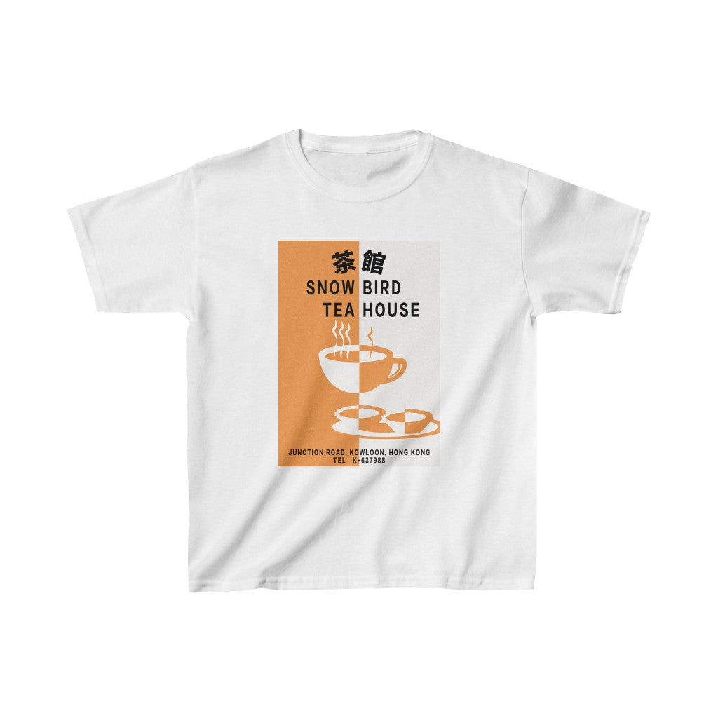 Snow Bird Teahouse Kids Heavy Cotton Tee