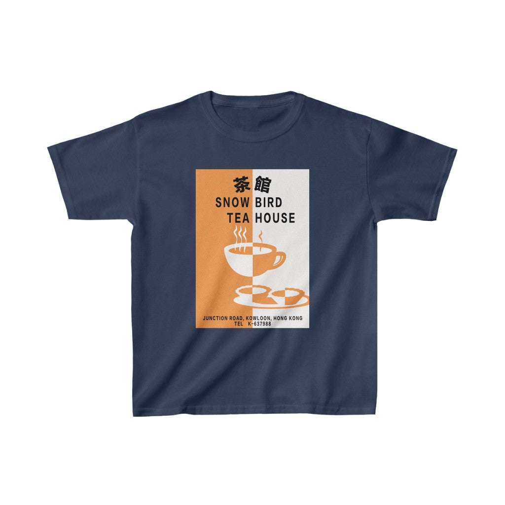 Snow Bird Teahouse Kids Heavy Cotton Tee