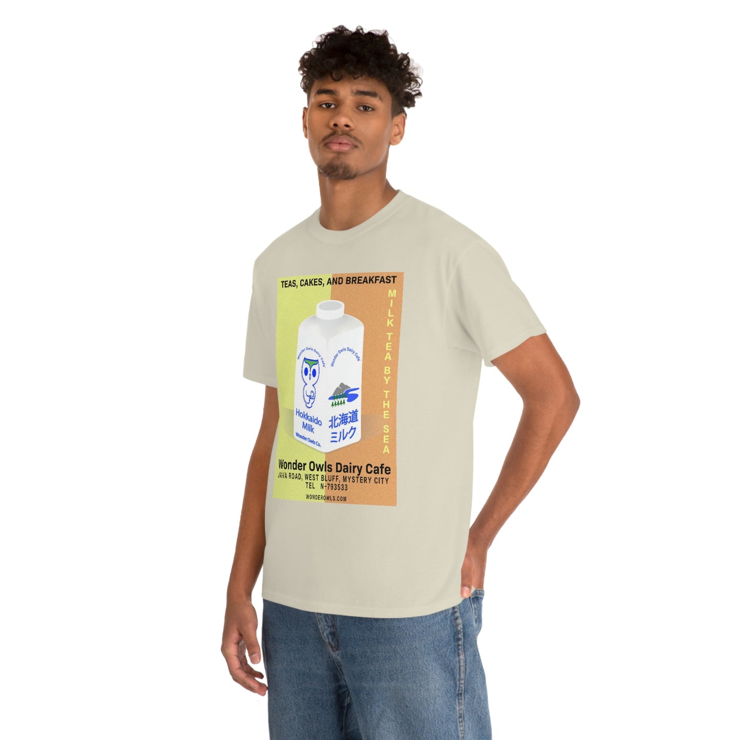 Wonder Owls Dairy Cafe' Unisex Heavy Cotton Tee (Variety of Colors Available)