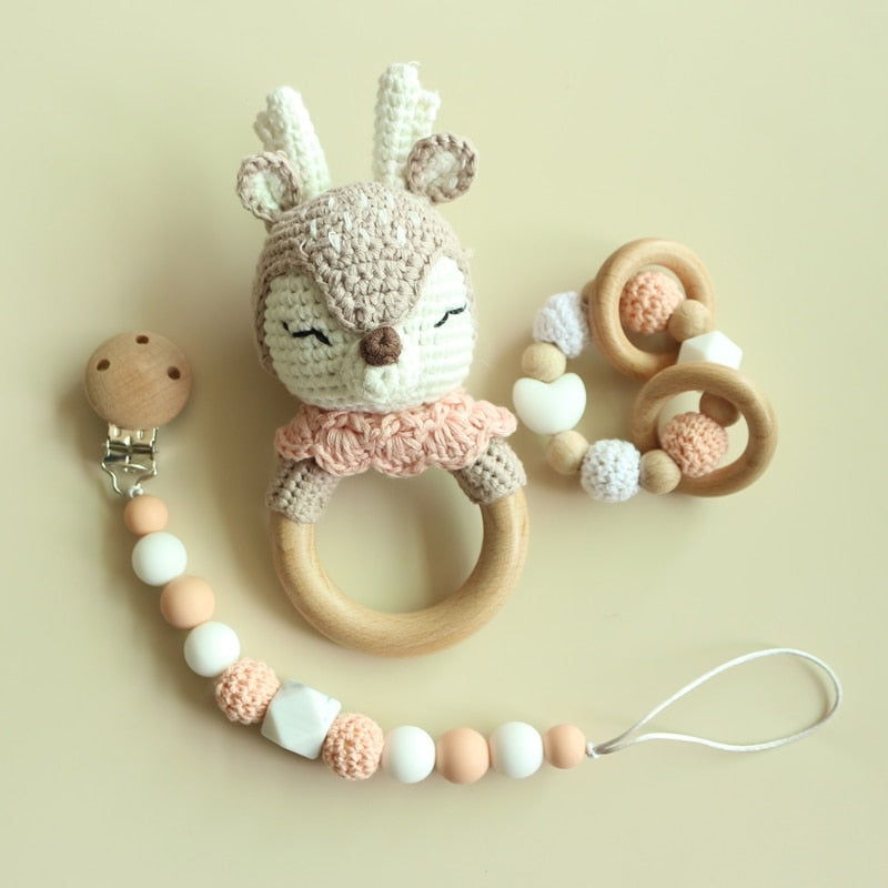 Adorable Baby Rattles With Animals and Sets!