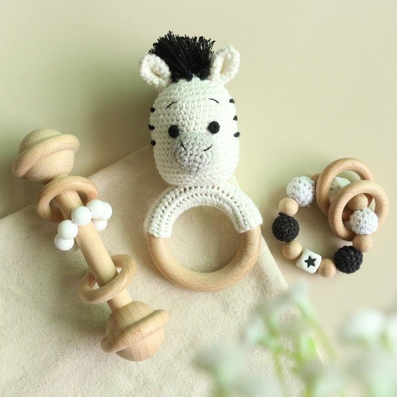 Adorable Baby Rattles With Animals and Sets!