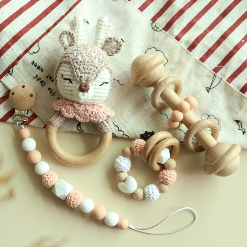 Adorable Baby Rattles With Animals and Sets!