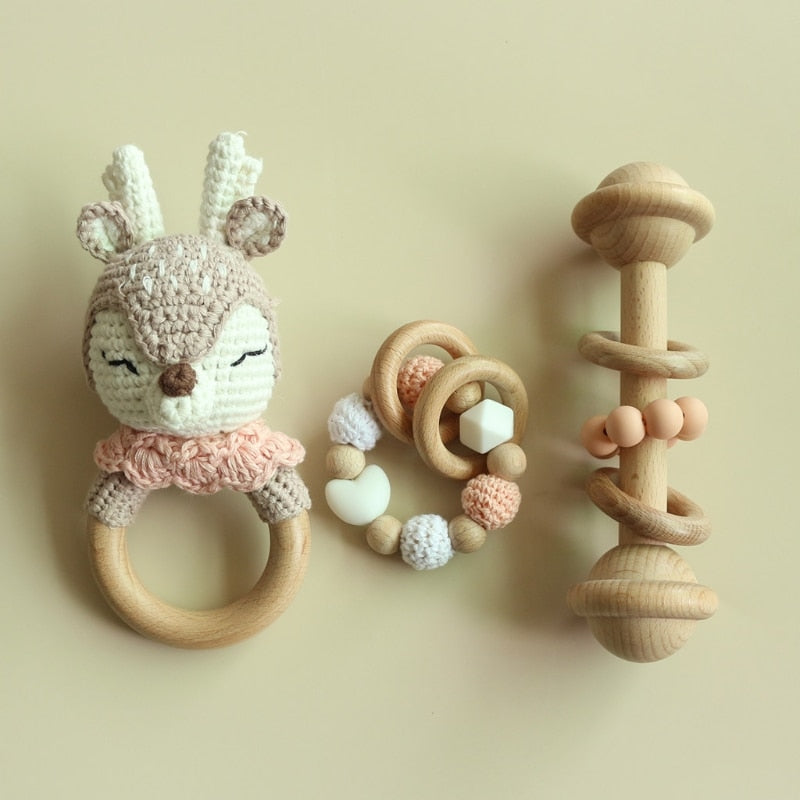 Adorable Baby Rattles With Animals and Sets!