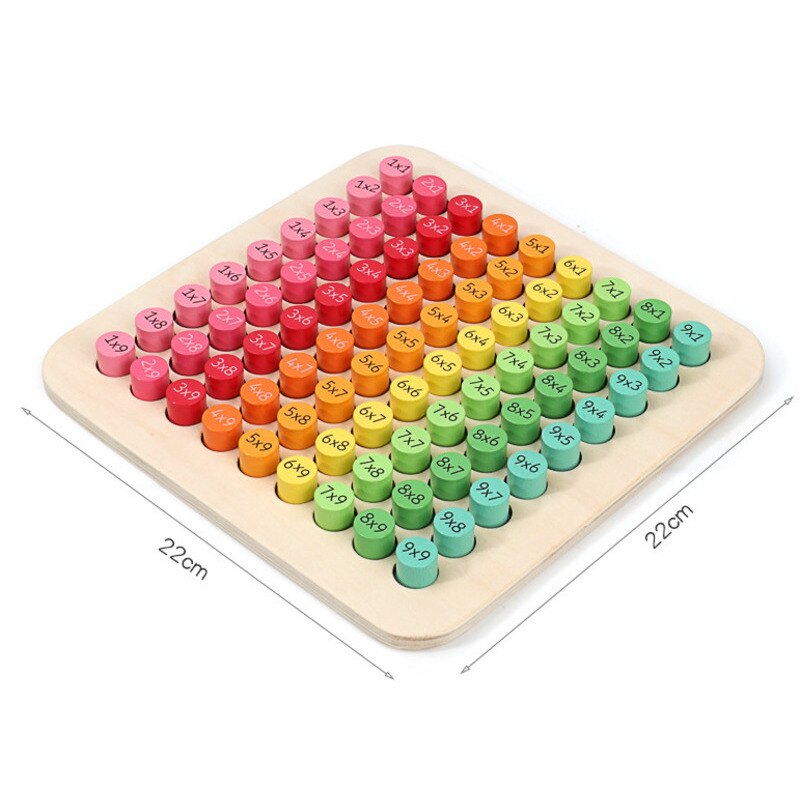 Montessori Wood Multiplication Table