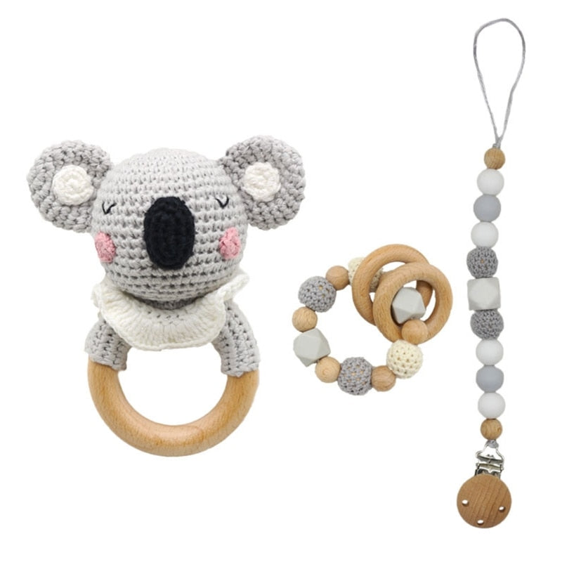 Adorable Baby Rattles With Animals and Sets!