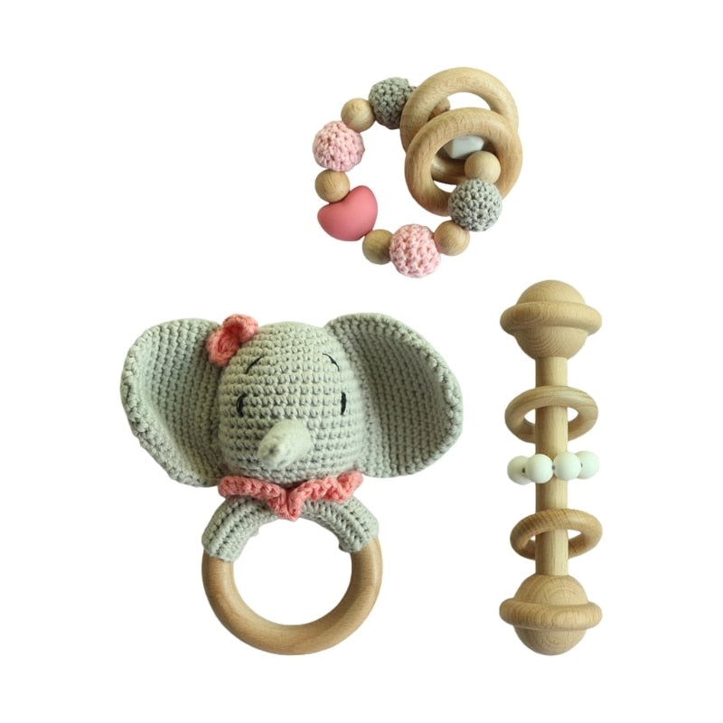 Adorable Baby Rattles With Animals and Sets!