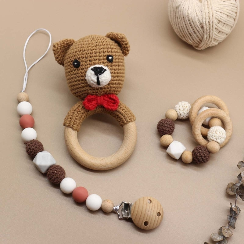 Adorable Baby Rattles With Animals and Sets!