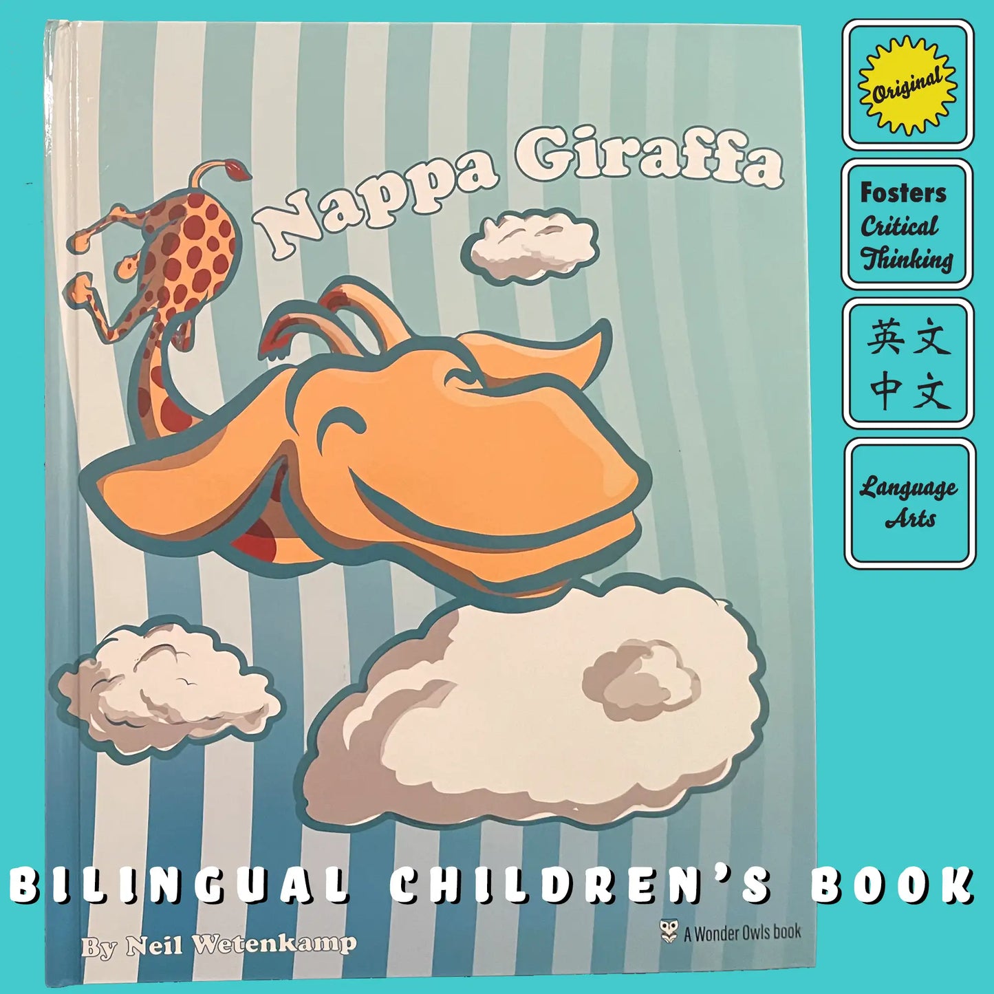 Bilingual Children's Book, Nappa Giraffa (Hardback, Large Print)