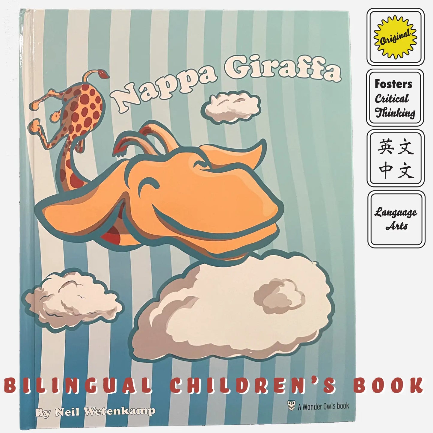 Bilingual Children's Book, Nappa Giraffa (Hardback, Large Print)
