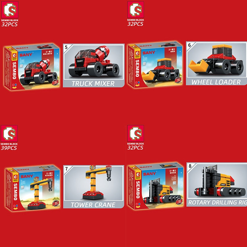 Construction Building Block Sets for Gifts (8)
