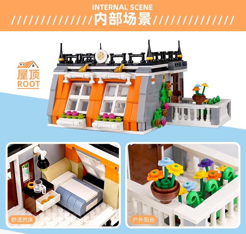 3 Story Building Block Architecture Series from Zhegao