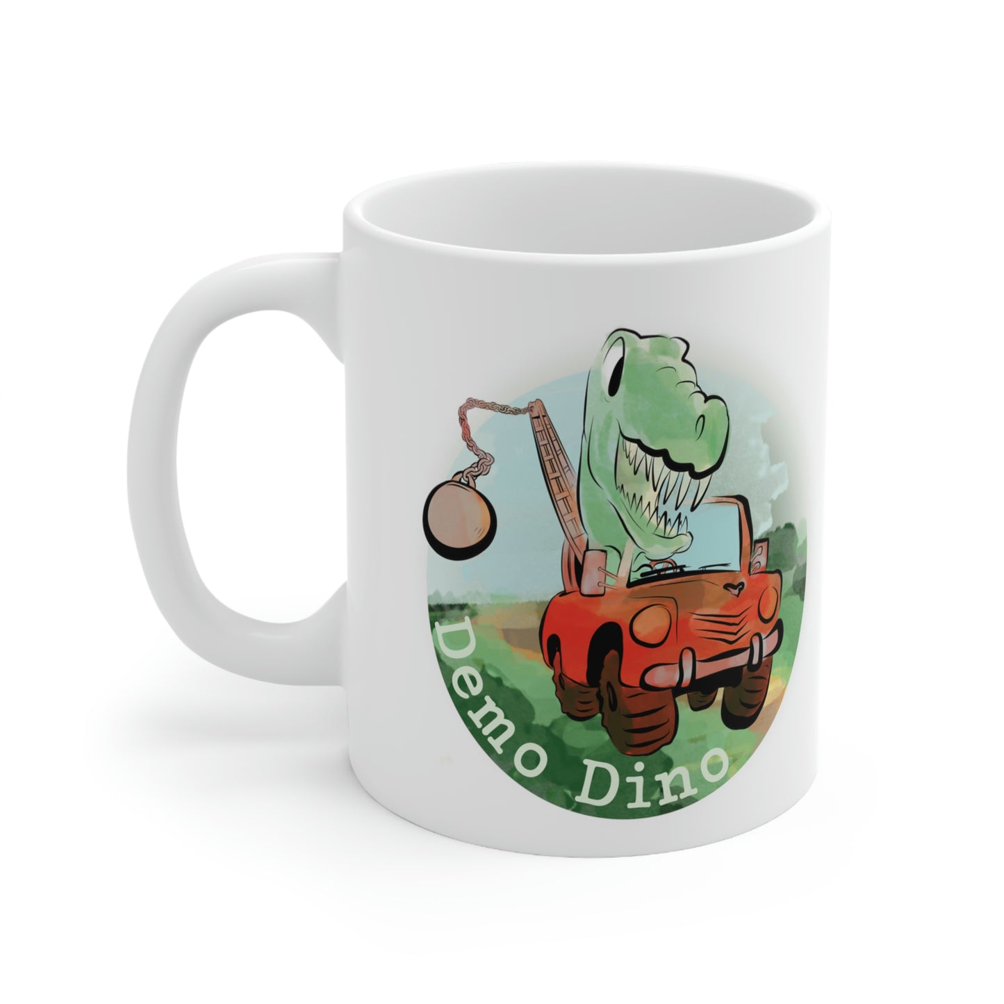 Demo Dino Ceramic Mug 11oz