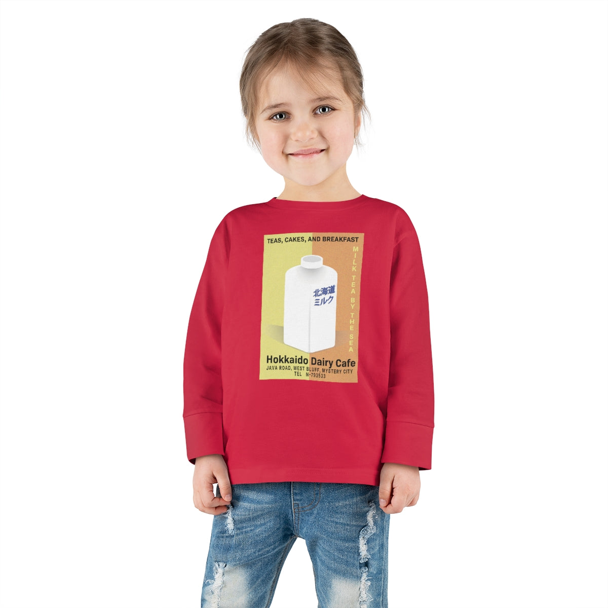 Hokkaido Dairy Cafe Toddler Long Sleeve Tee
